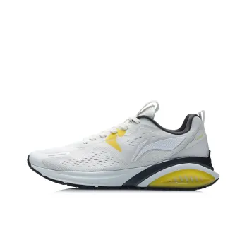 LiNing Cushioning Anti Slip And Wear Resistant Low Top Running Shoes Unisex Gray Yellow