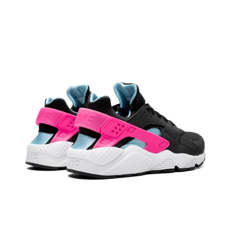 Nike Air Huarache Run Black Laser Fuchsia Blue Gale-3