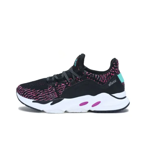 XTEP Power Nest Technology Wear-Resistant Low-Top Running Shoes Women's Black Red