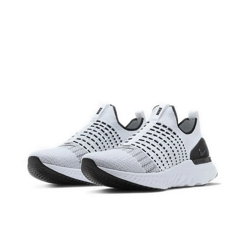 Nike React Phantom Run Flyknit 2 White Black-2