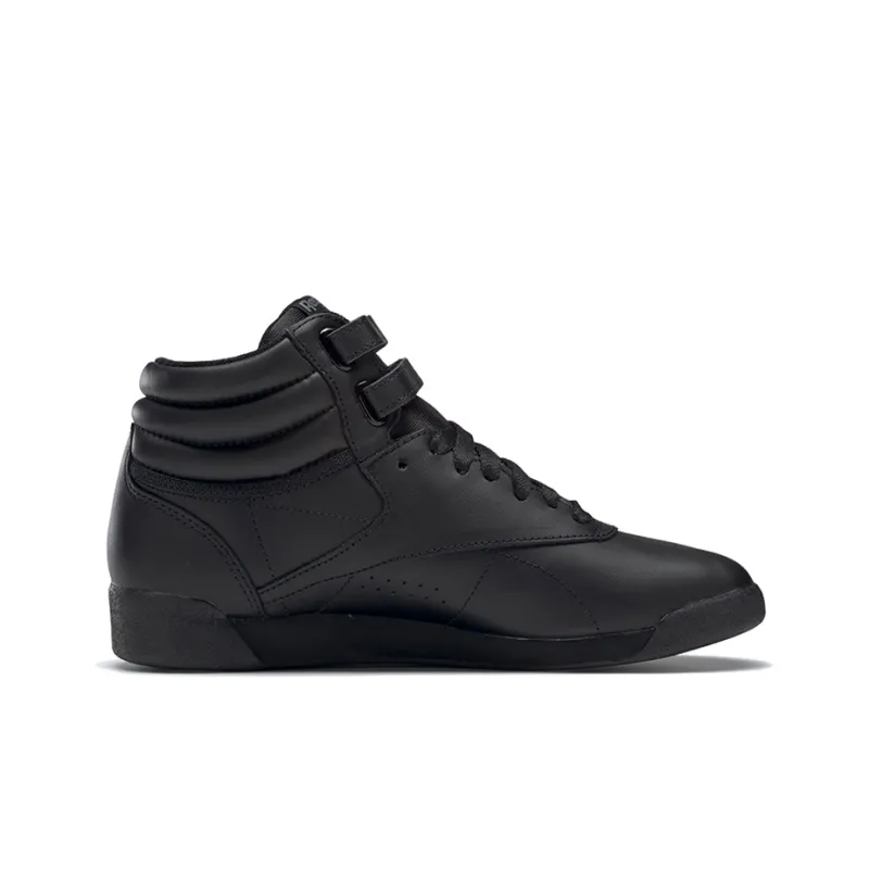 Reebok Freestyle Hi Triple Black Women's-1
