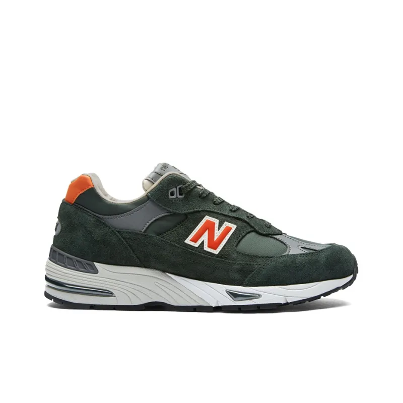 New Balance 991 Made In England 'Forest Green Orange'-1