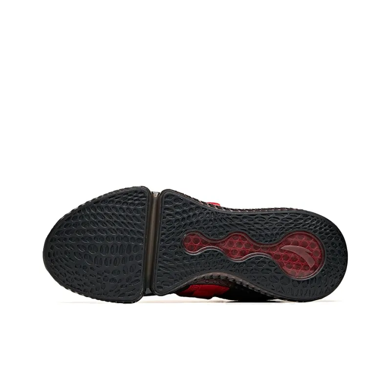Anta Running Collection Low Top Running Shoes Women's Black Red-4