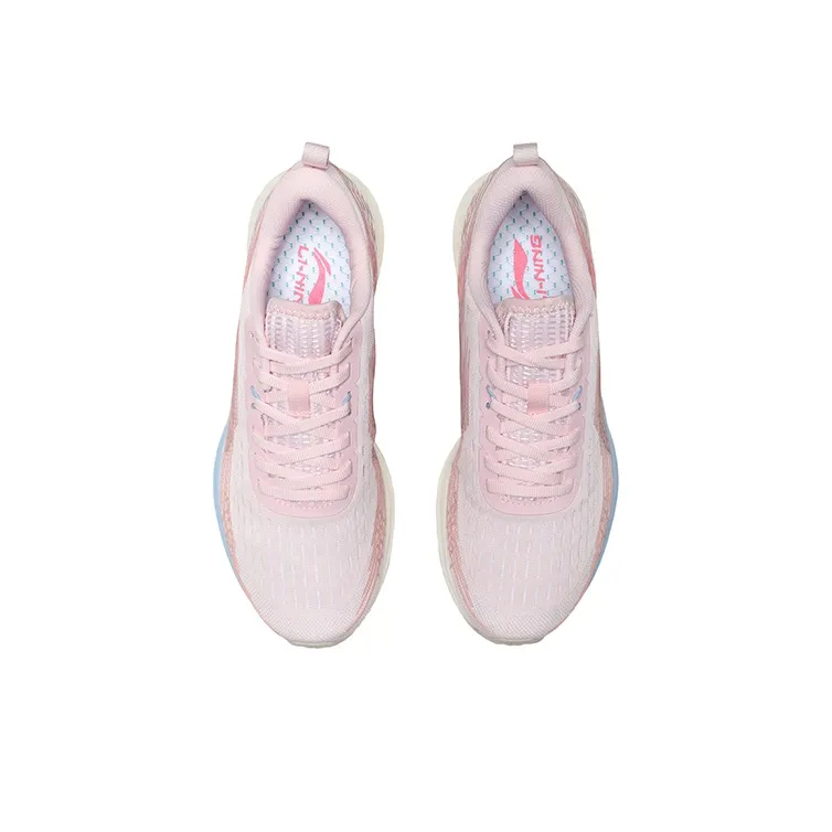 LiNing Red Hare 4 V2 Anti Slip Wear Resistant Low Top Running Shoes Women's Pink-3