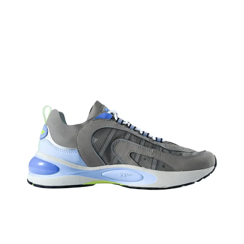 LiNing V8 Low Top Running Shoes Men's Gray Blue-1