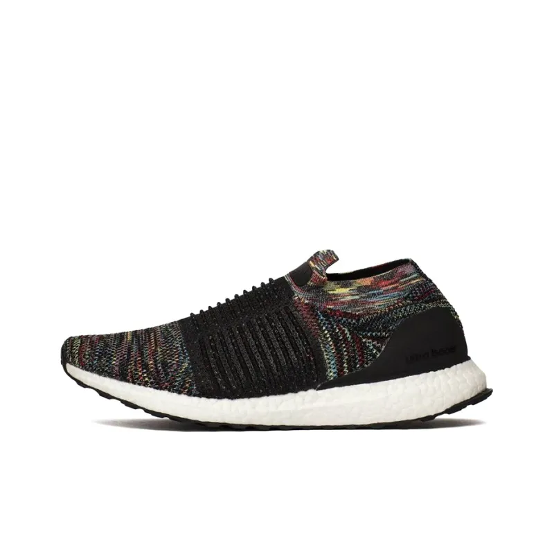 Adidas Ultra Boost Laceless Black Shock Yellow Red-0