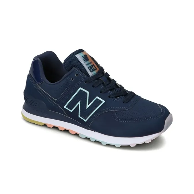 New Balance 574 Outer Glow Natural Indigo Bali Blue Women's-2