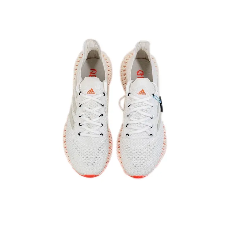 Adidas 4D FWD Breathable Low Top Running Shoes Unisex White Orange-2