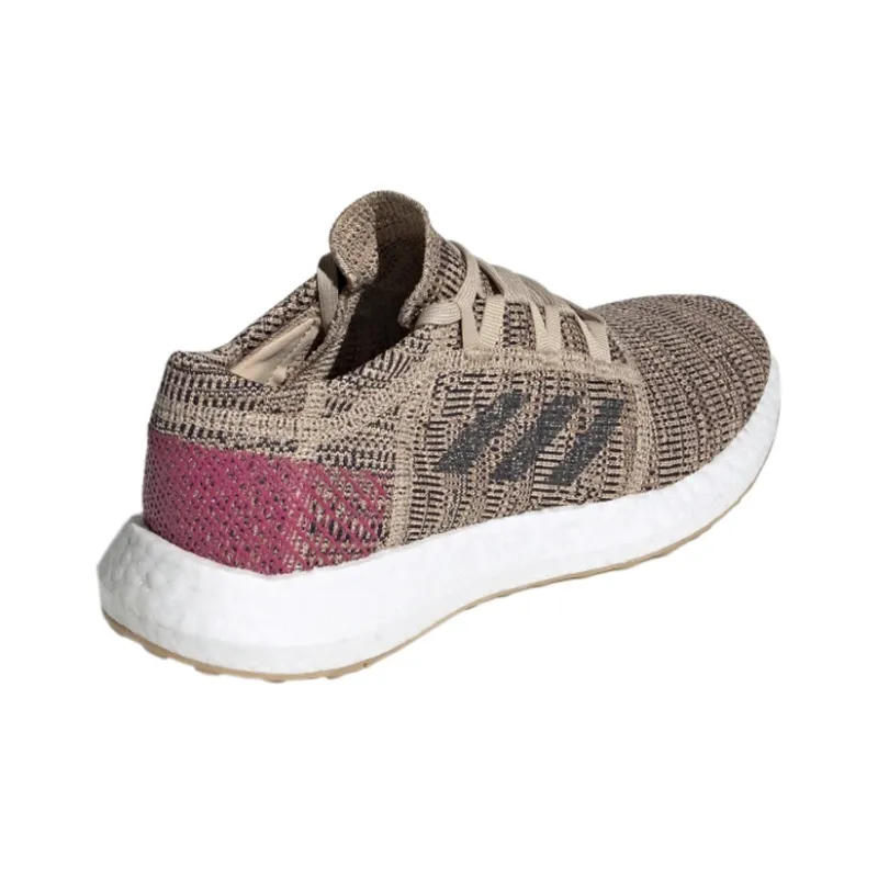 Adidas Pureboost Go Cushioning Low-Top Running Shoes Women's Brown Black-3