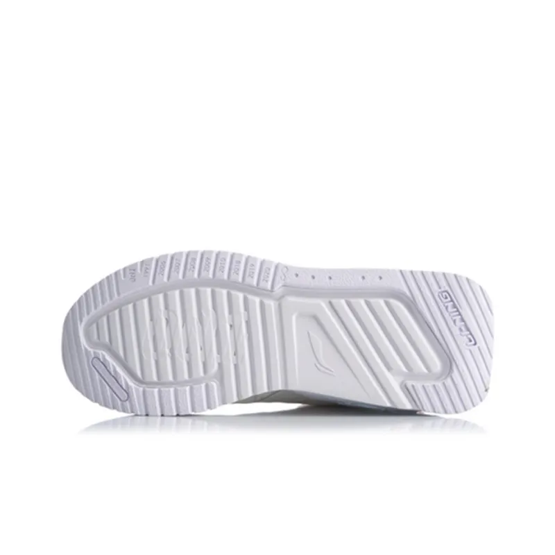 LiNing 001 T2000 Wear resistant And Lightweight Low Top Running Shoes Women's White Red-4