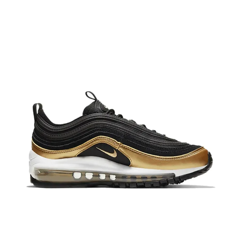 Nike Air Max 97 Black Metallic Gold GS-1