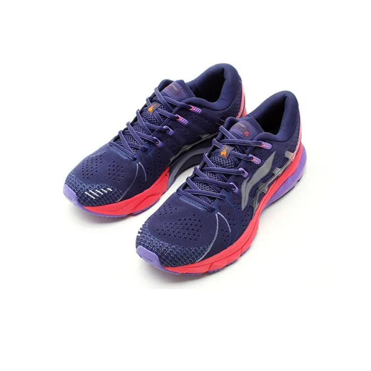 LiNing Furious Rider 4.0 Cushioned Slip Resistant Low Top Running Shoes Men's Fuchsia-2