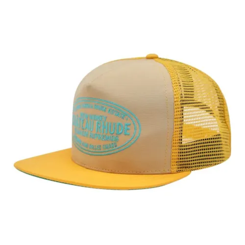 RHUDE Baseball Caps Men Yellow