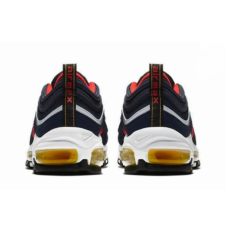 Nike Air Max 97 Midnight Navy Habanero Red GS-4