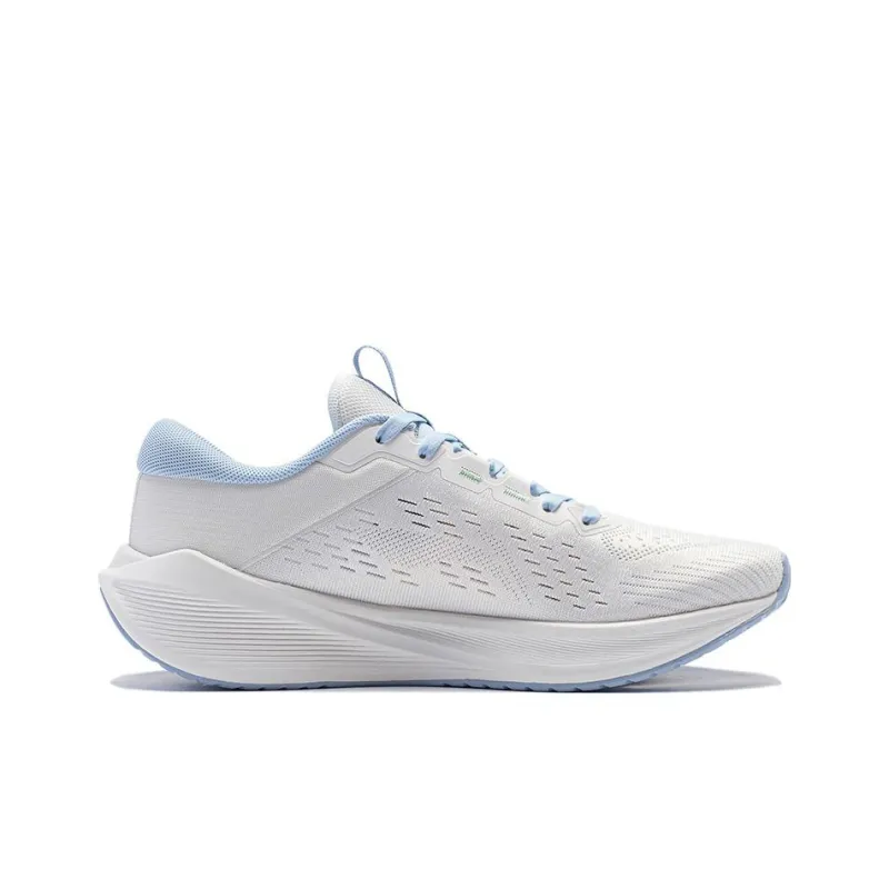 LiNing Wave V2 Cushioning, Slip Resistant, Abrasion Resistant, Rebound Low Top Running Shoes Women's Mist White-1