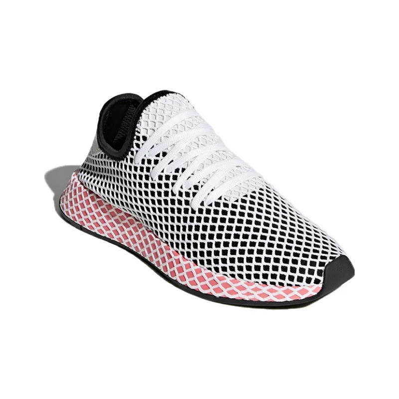 Adidas Deerupt Core Black Chalk Pink Women's-2