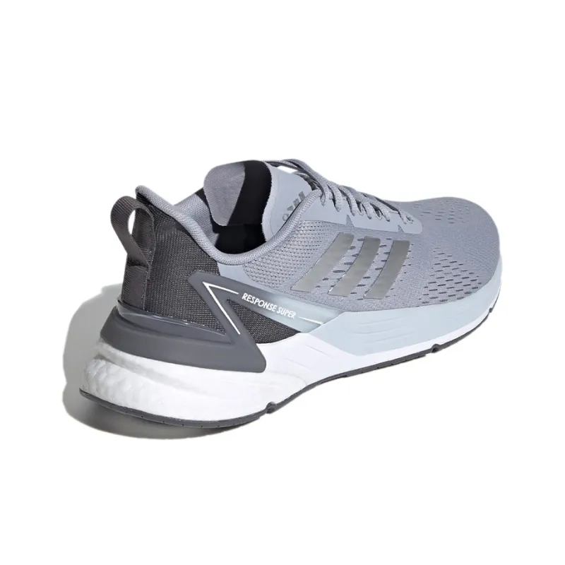 Adidas Response Super Breathable Low-Top Running Shoes Men's Gray-3