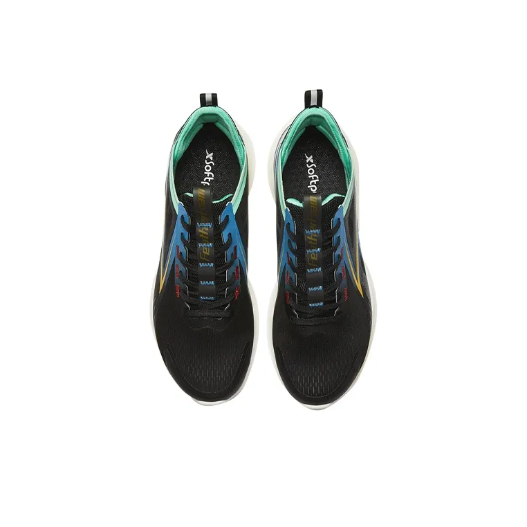 XTEP To Light 4.0 Durable Breathable Low Top Running Shoes Men's Black Green-1