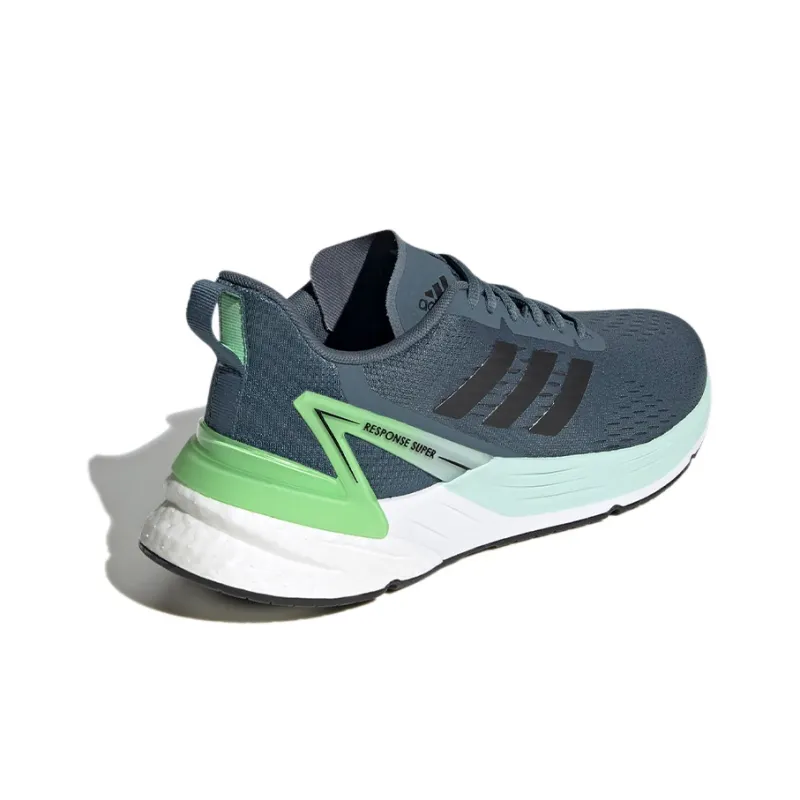 Adidas Response Super Running Shoes Women's Low-Top Blue/White/Green-3