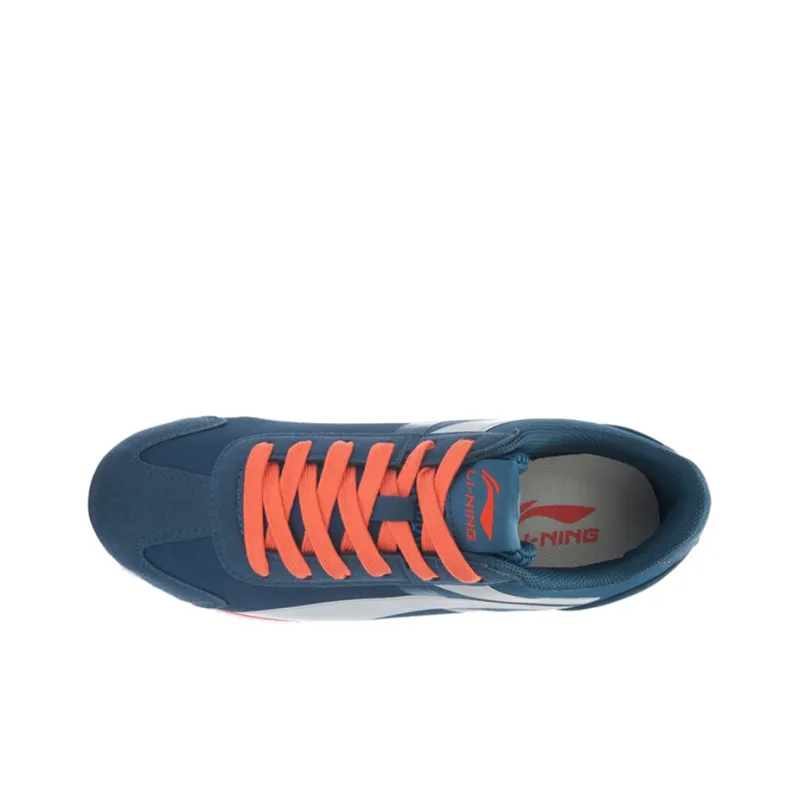 LiNing Shock Absorbers Slip Resistant, Abrasion Resistant, Lightweight Low Top Running Shoes Men's Blue White-3