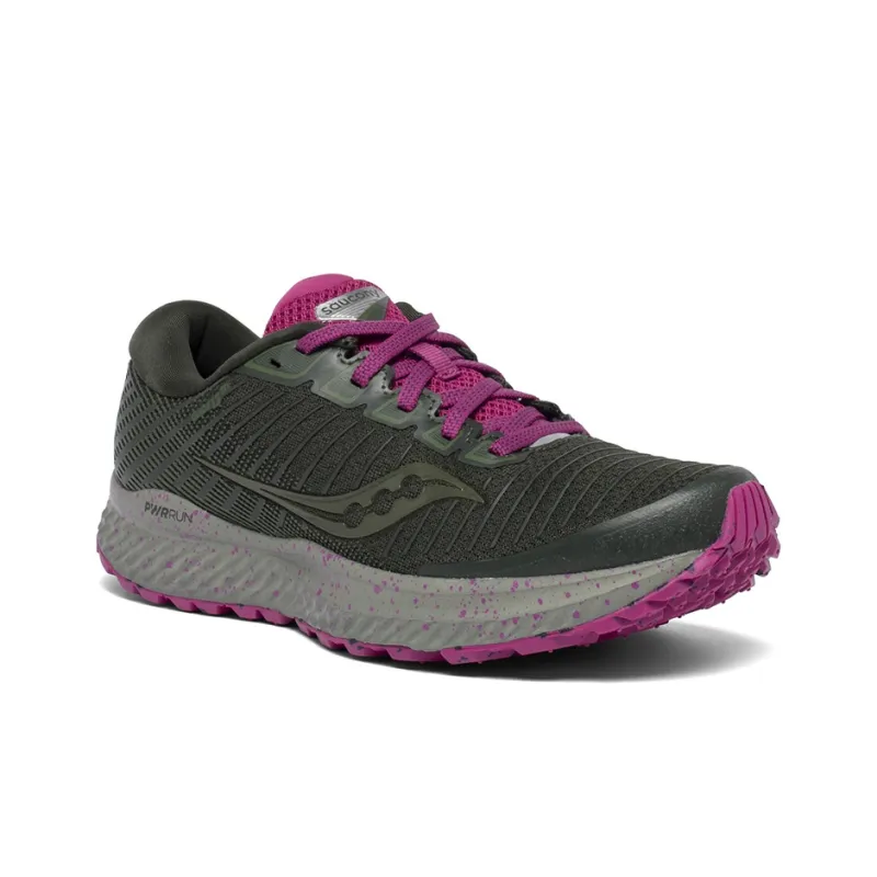 Saucony Guide 13 Cushioned Slip-Resistant Support Lightweight Low-Top Running Shoes Women's Black Purple-2