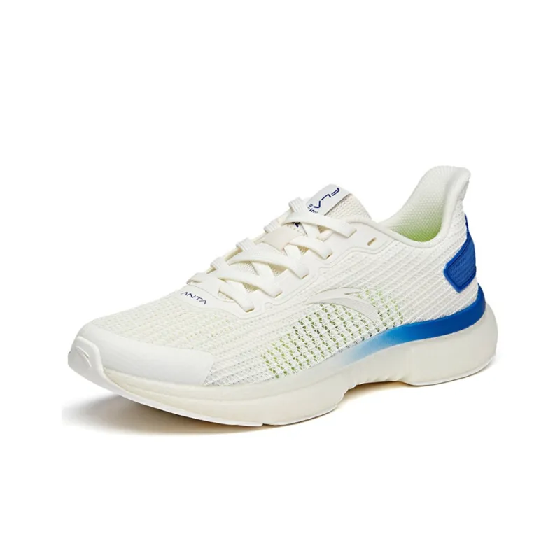 Anta Cushioning Anti-Slip And Wear-Resistant Lightweight Rebound Low-Top Running Shoes Men's White Blue-2