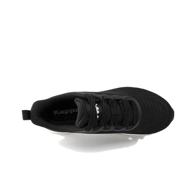 Kappa Anti Slip Wear Resistant Low Top Running Shoes Unisex Black-5