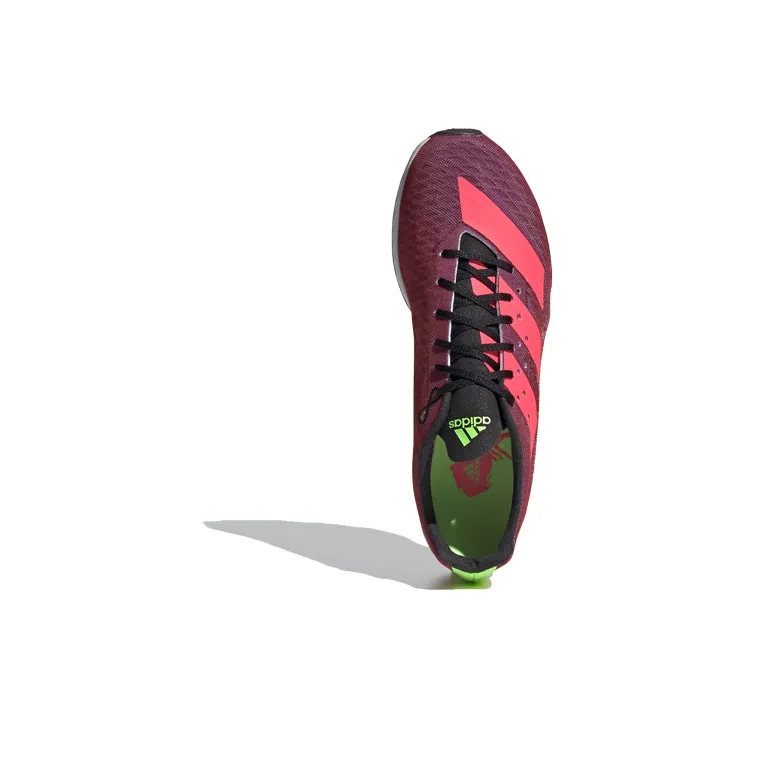 Adidas Adizero Xc Sprint Slip-Resistant Cushioning Low-Top Running Shoes Women's Purple/Pink/Green-4