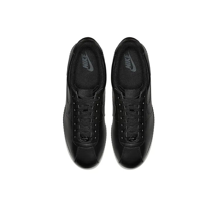 Nike Cortez Basic Leather Triple Black-3