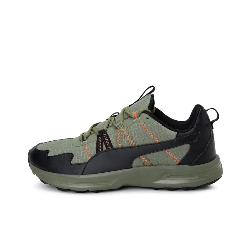 PUMA Escalate Running Shoes Men Low-Top Army Green/Black/Orange