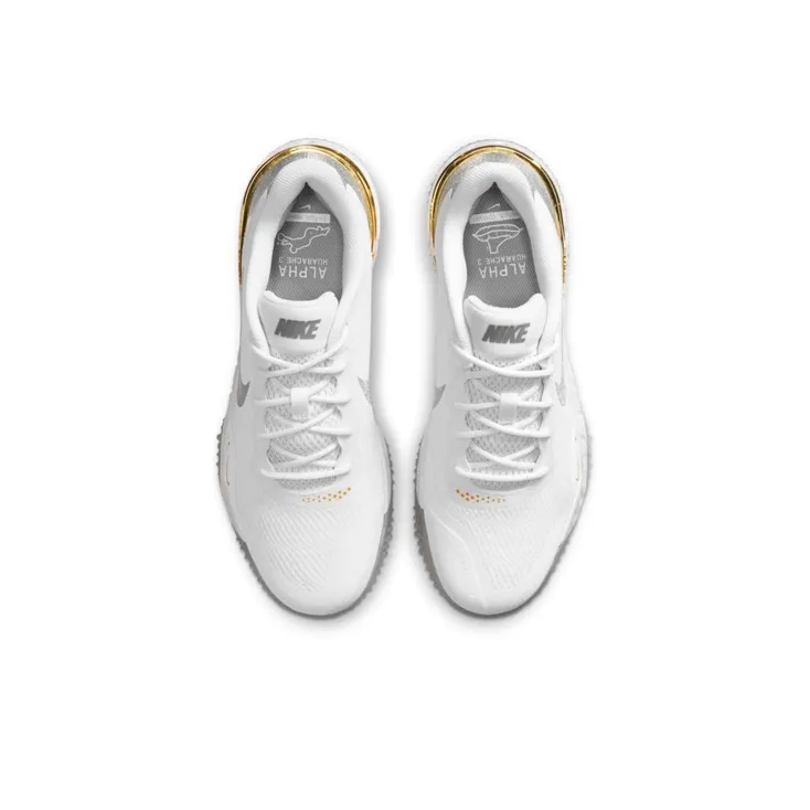 Nike Alpha Huarache Elite 3 Turf White Light Solar Flare Heather-3