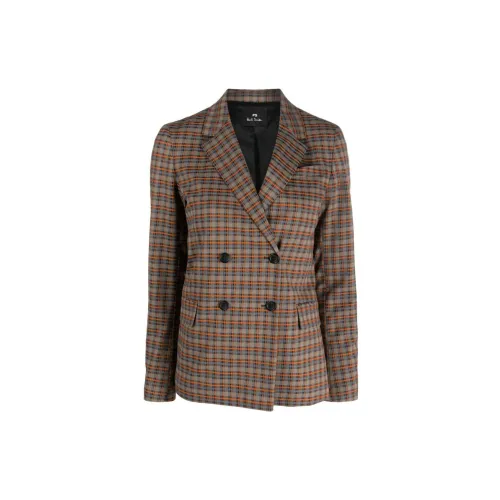 PS Paul Smith Checked Double-breasted Blazer