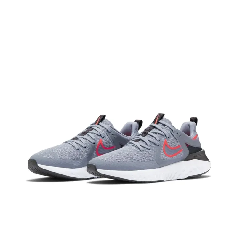 Nike Legend React 2 Obsidian Mist Laser Crimson-2