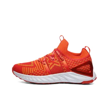 PEAK Taichi 1.0Plus 'Fu You' Durable Breathable Low Top Running Shoes Unisex Red Yellow