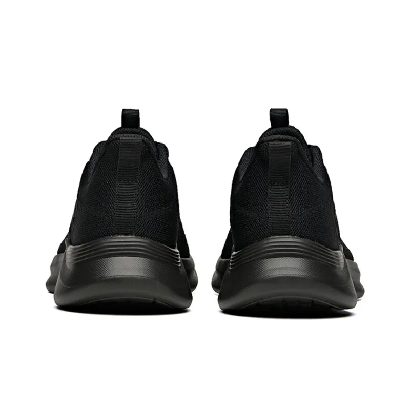 Anta Running Collection Cushioned Slip Resistant Abrasion Resistant Low Top Running Shoes Men's Black-3