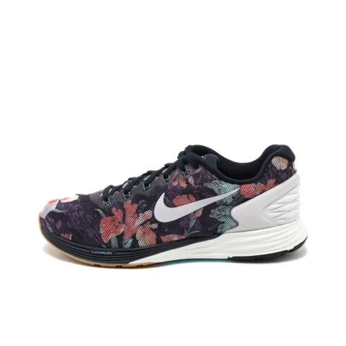 Nike Lunarglide 6 Running Shoes Women's Low-Top Red/Purple/Black