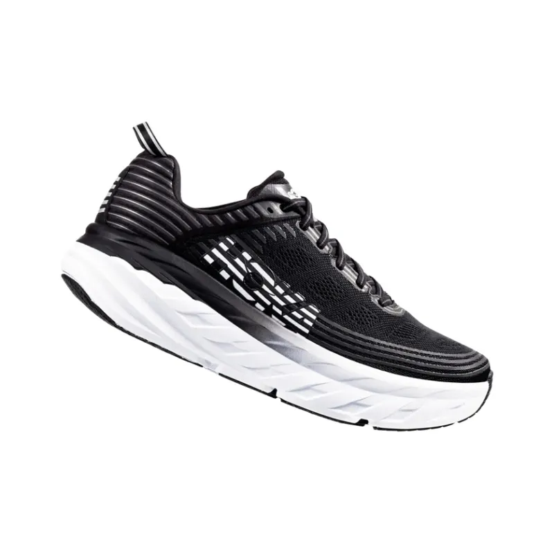 HOKA ONE ONE Bondi 6 Black White-2