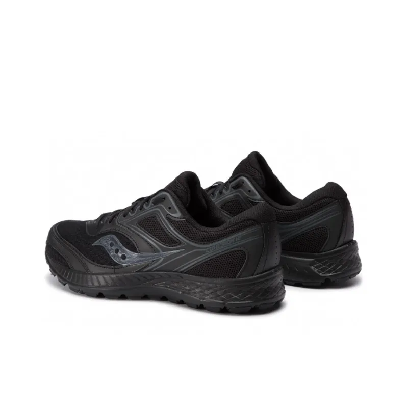 Saucony Cohesion 12 Cushioning Lightweight Low-Top Running Shoes Unisex Black-2