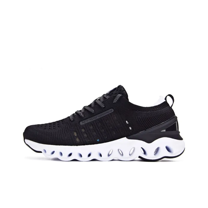 361° Cushioning Low Top Running Shoes Women's Black White-0