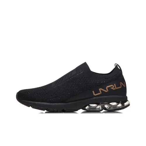 LINING Half Air Cushion Running Shoes Women's Low-Top Black