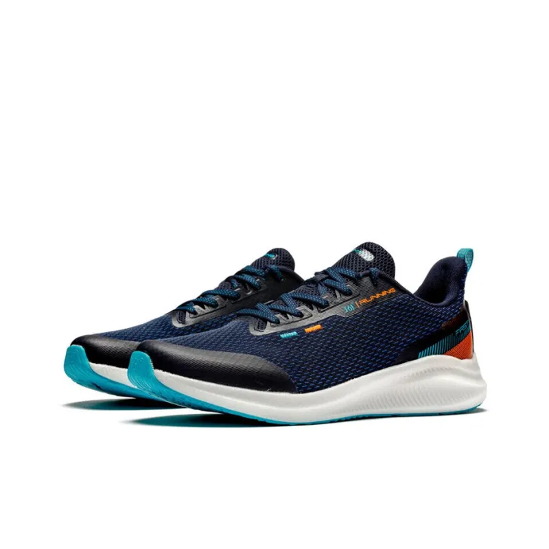 361° QU!KFOAM Cushioning, Slip Resistant, And Abrasion Resistant Low Top Running Shoes Men's Black Blue-2