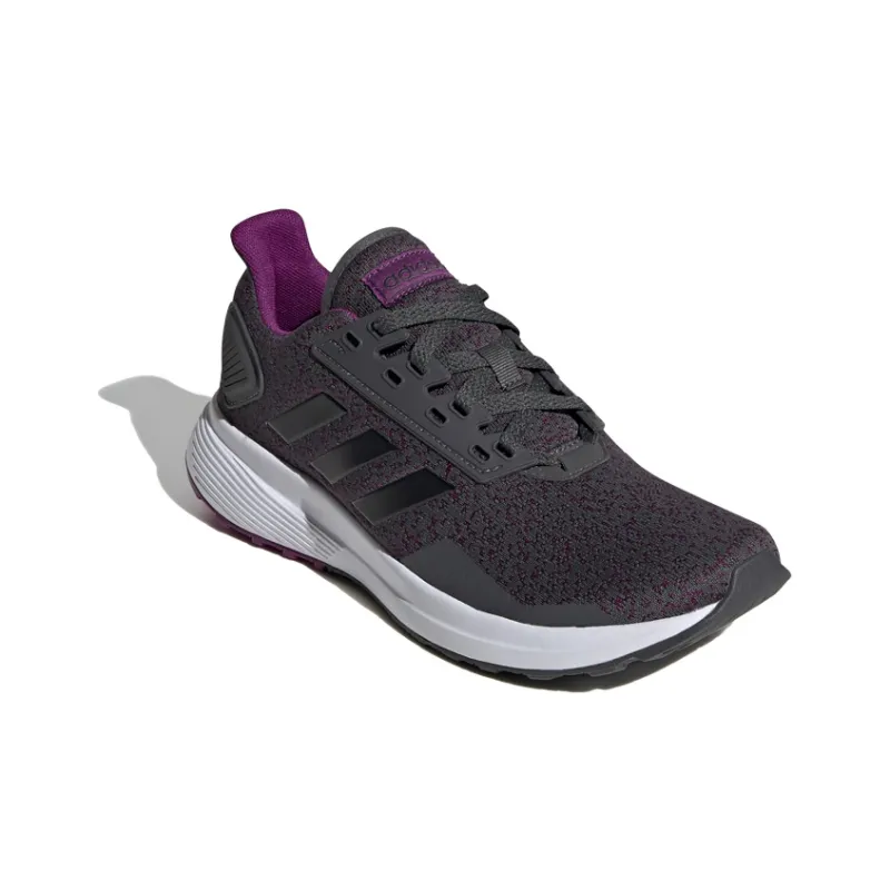 Adidas DURAMO 9 Slip-Resistant Low-Top Running Shoes Women's Purple Black White-2