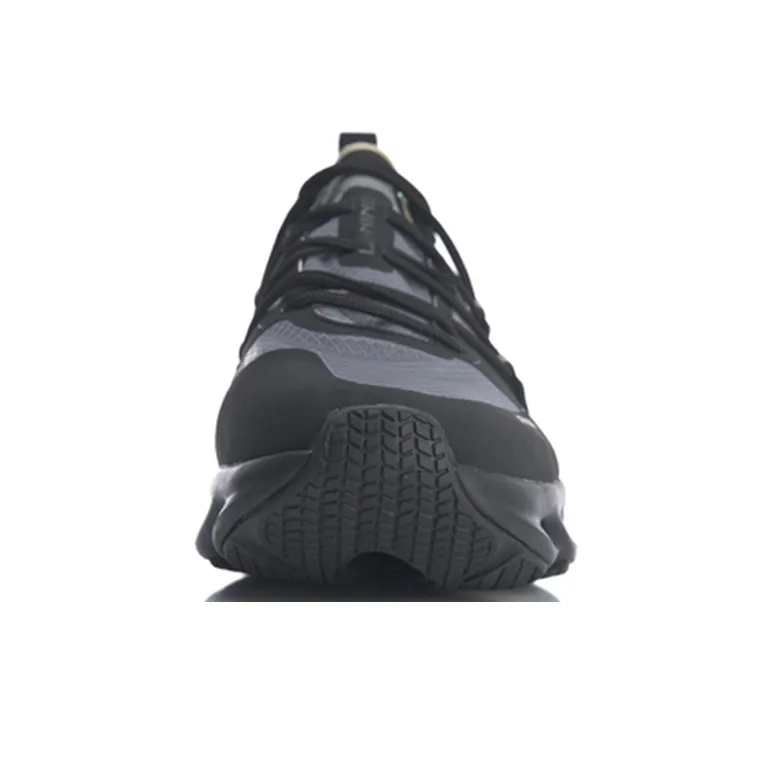 LiNing Arc Anti Slip Wear Resistant Low Top Running Shoes Unisex Black-3
