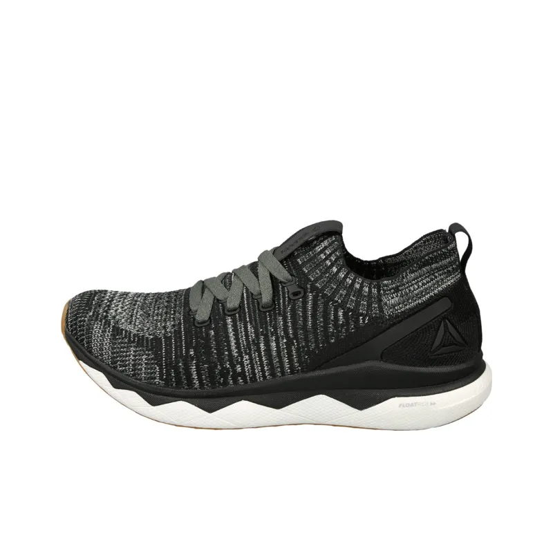 Reebok Floatride Rs Ultk Cushioning Breathable Lightweight Low-Top Running Shoes Unisex Black White-0