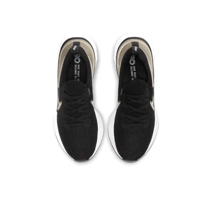 Nike React Infinity Run Flyknit Metallic Gold Silk Women's-3