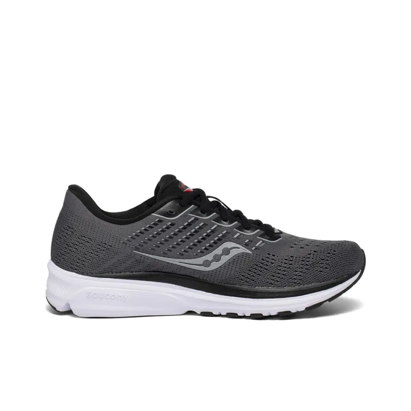 Saucony Ride 13 Low Top Running Shoes Men's Charcoal Black-1