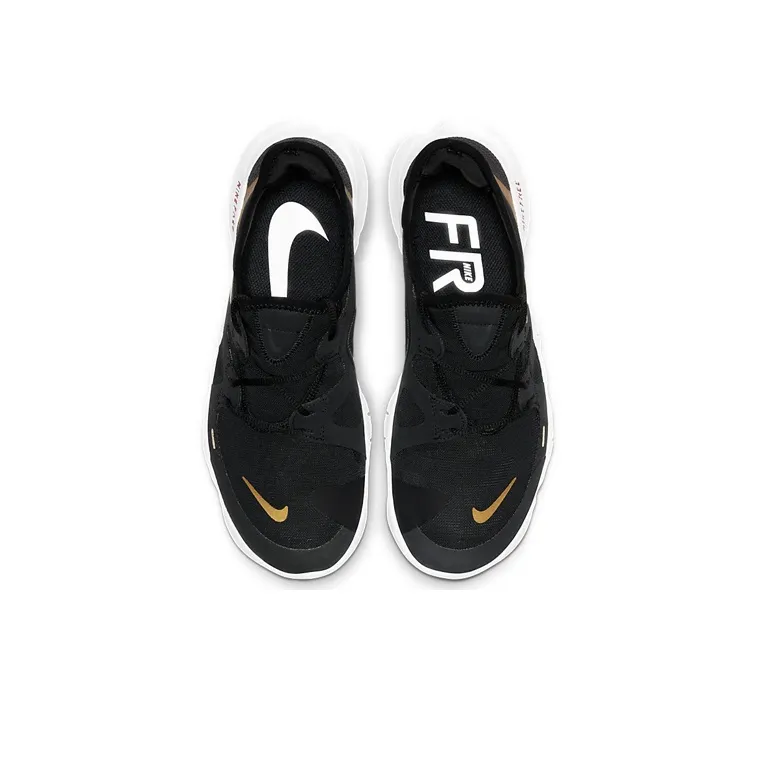 Nike Free Rn 5.0 'Black Metallic Gold' Women's-3
