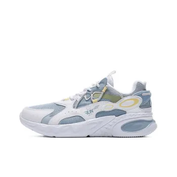 361° Dragon Eyes Dragon Gaze Cushioning Anti Slip And Wear Resistant Low Top Running Shoes Women's White Blue