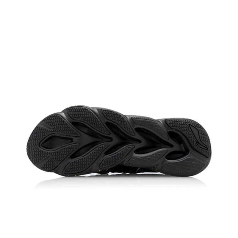 LiNing Li Ning Arc Lightweight Cushioning Rebound Low Top Running Shoes Women's Standard Black-4