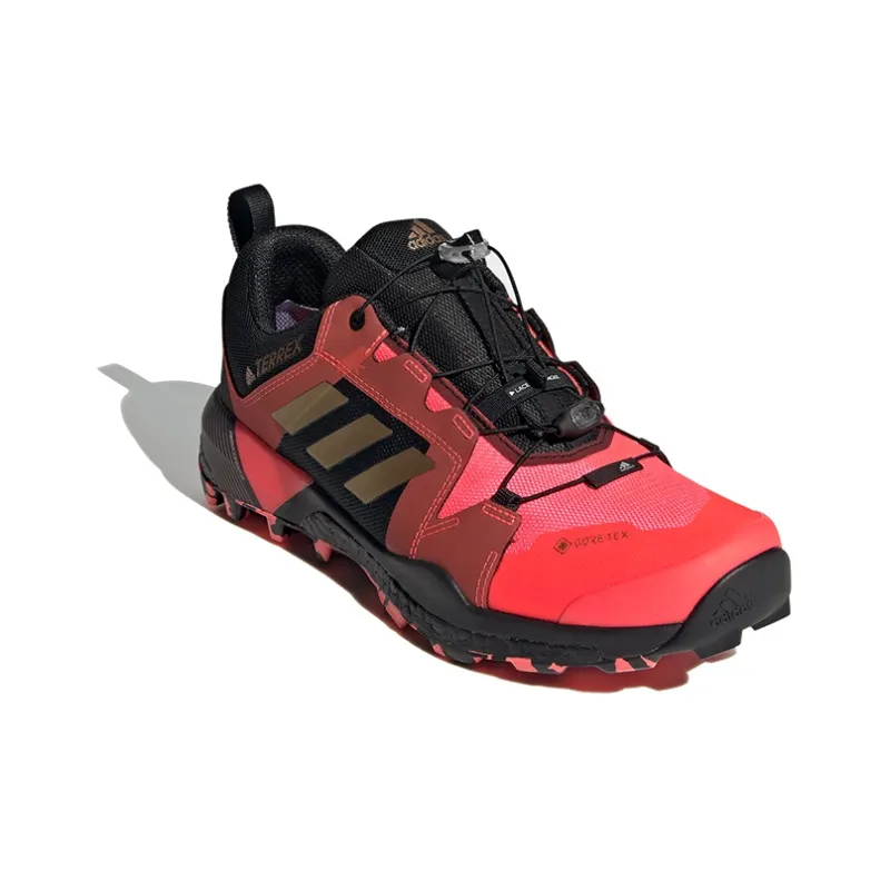 Adidas Terrex Skychaser Xt Gore-Te Breathable Low-Top Running Shoes Men's Red Black And Gold-2